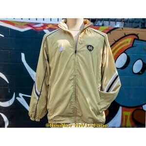 NOTRE DAME Fighting Irish NCAA Vintage Windbreaker Size Small Adidas Climalite
